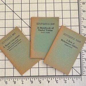 Vintage Little Blue Books – Math & Logic Set (1920s–30s) | Rapid Calculator